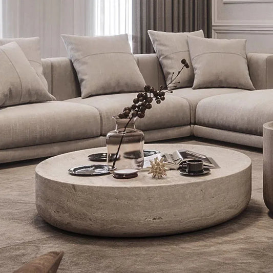 Marble low coffee table