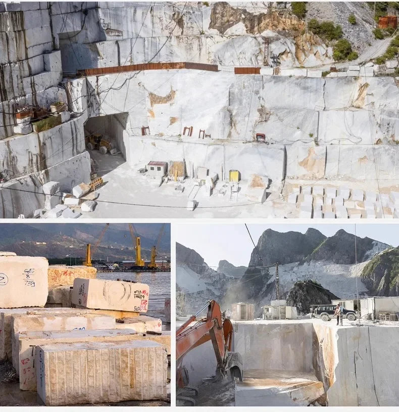 Marble round dining table  luxury modern simplicity