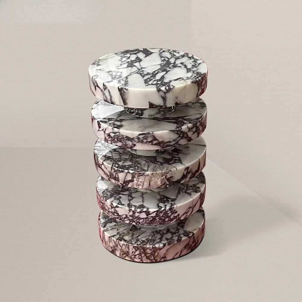 Viola Purple Marble Side Table